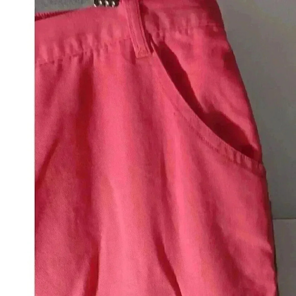 STUDIO WESTSz Lg. Wide Straight Leg With Embellished Legs2 Front Pockets Button - Picture 3 of 8